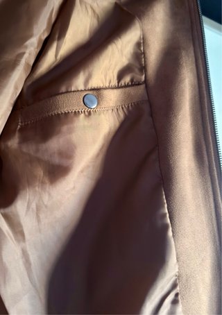 Chaqueta bomber marrón terciopelo XS