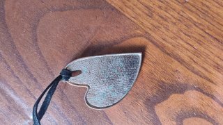 Collana cuore nero e argento