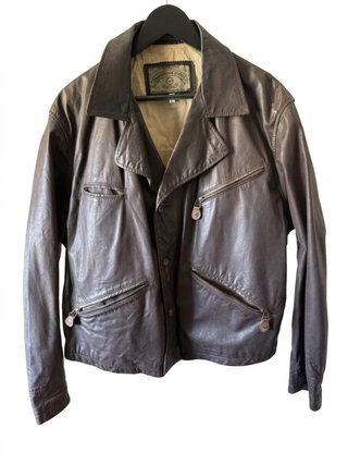 Chaqueta Piel Vintage Armani Jeans 90s