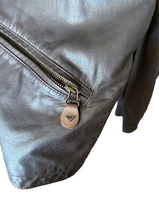 Chaqueta Piel Vintage Armani Jeans 90s