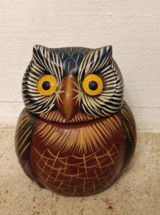 Due figure di gufi da collezione