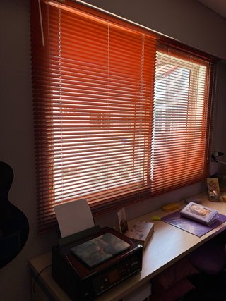 Persiana Veneciana Aluminio Naranja