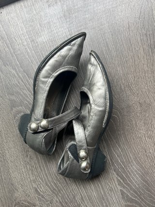 Zapatos Mary Jane Dorados/Plateados