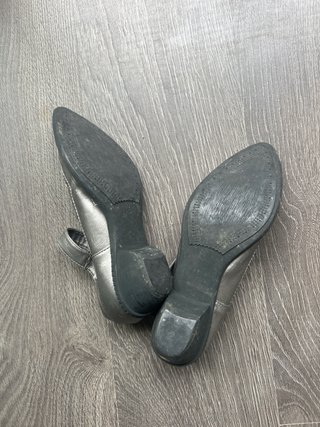 Zapatos Mary Jane Dorados/Plateados