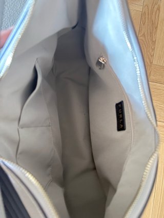 Bolso de hombro Furla gris