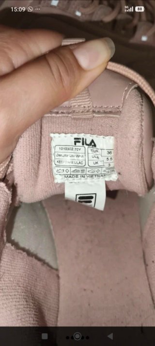Zapatillas Fila Disruptor rosas T.36