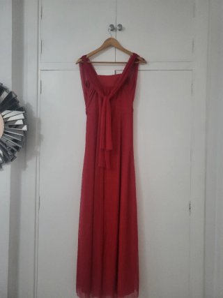 Vestido largo rojo para eventos
