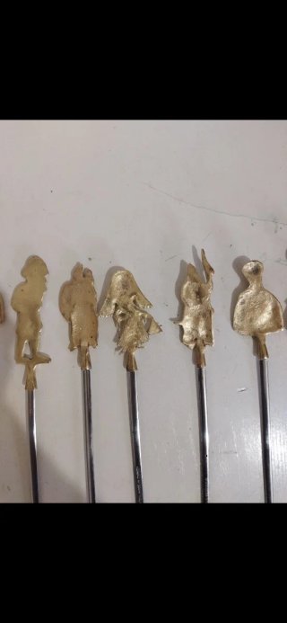 Juego 10 Brochetas Turcas Vintage