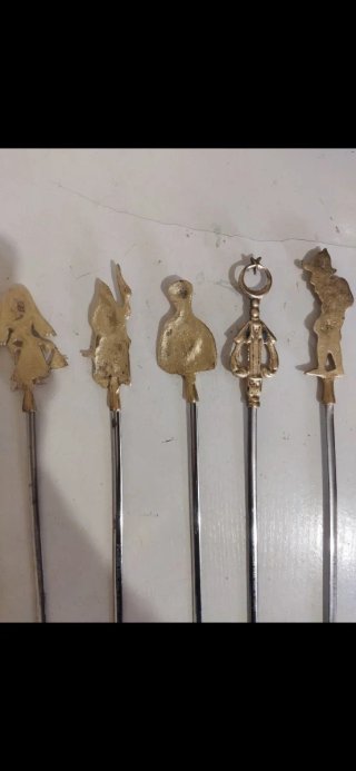 Juego 10 Brochetas Turcas Vintage