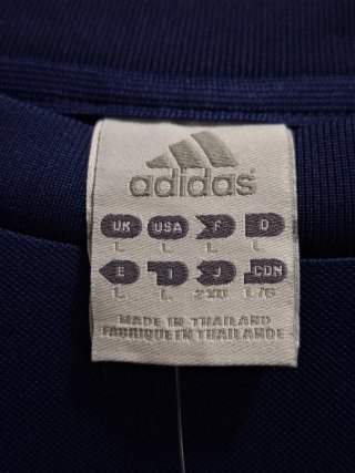 T-shirt Adidas Blu Righe Bianche Taglia L