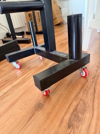Soporte para discos de 50mm con ruedas