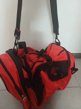 Bolsa Viaje Deporte Grande Roja Negra
