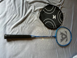 Raqueta de Bádminton Negra y Azul