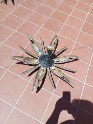 Lámpara de techo retro estilo flor