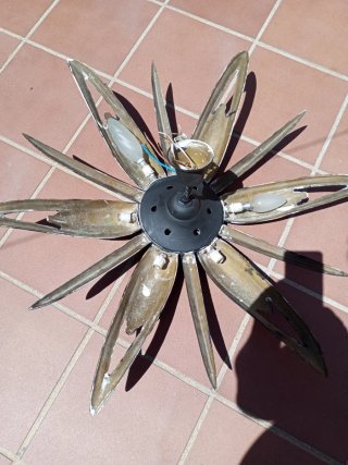 Lámpara de techo retro estilo flor