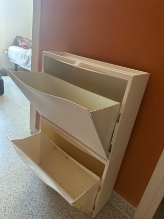 Mueble Zapatero Ikea TRONES Blanco