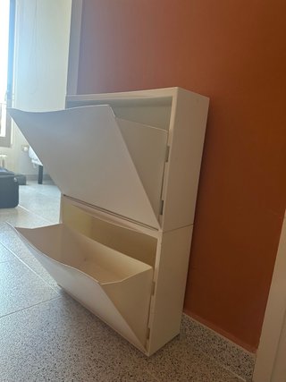 Mueble Zapatero Ikea TRONES Blanco