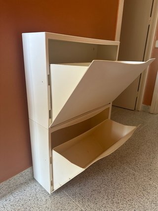 Mueble Zapatero Ikea TRONES Blanco