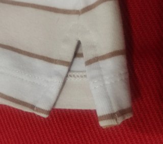 Polo Alviero Martini donna righe beige/bianco