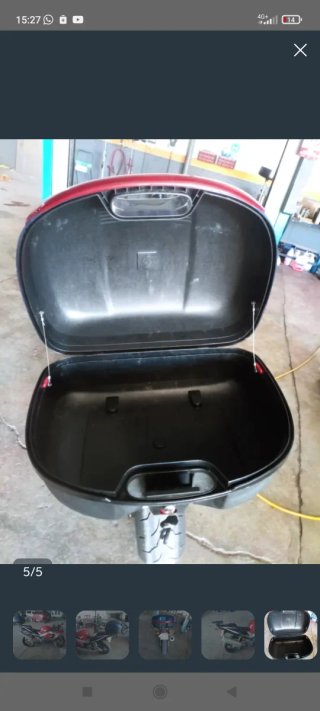 Baúl portaequipaje con sopote para Honda CBR 929