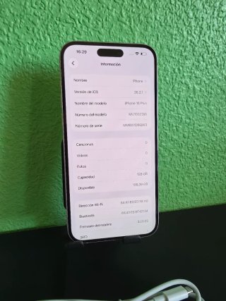 iPhone 15 Plus 128GB Rosa Impecable+Factura