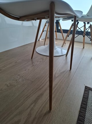 Silla de polipropileno blanca
