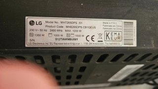 Microondas LG con grill - 1000W