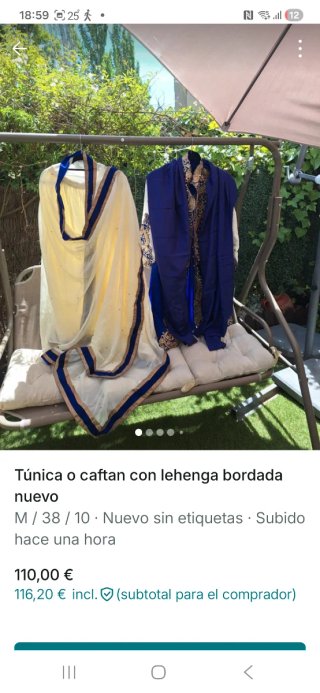 Conjunto Sari Indio Fiesta Kaftan