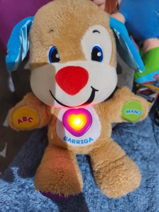 Perro Peluche Vtech Barriga ABC Mano