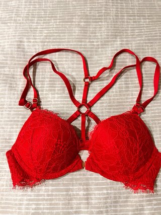 Sujetador Victoria's Secret Rojo Encaje