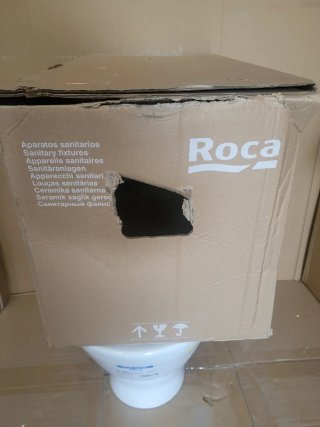 Taza de inodoro Roca porcelana blanca