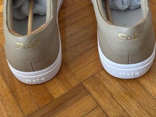 Sneakers Polo Ralph Lauren Beige Pelle