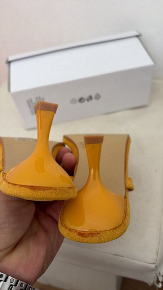 Sandali infradito donna Mannika giallo tg 37 nuovo