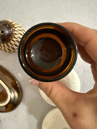 Set condimento ceramica e vetro