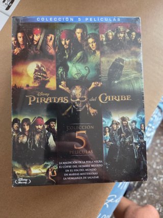 Colección Piratas del Caribe, 5peliculas Blu Ray
