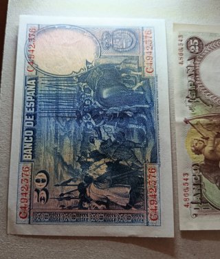 Lote 3 Billetes Antiguos Banco de España