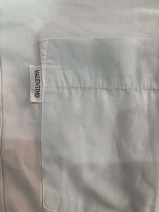 Camisa Valentino Manga Corta Blanca