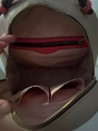 Mochila Tous Beige y Rosa Pequeña