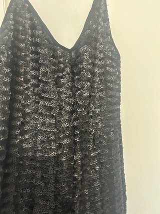 Mono vestido lentejuelas negro