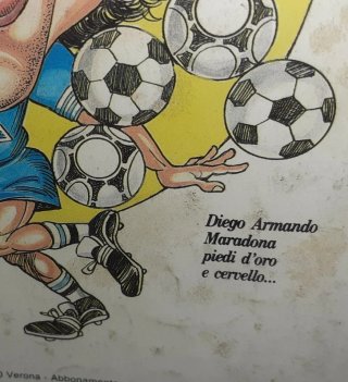 1 Fumetto 1990 cover Diego Armando Maradona Napoli