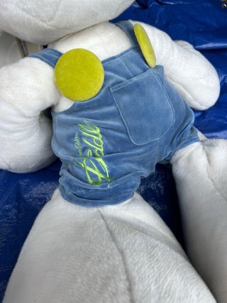 Peluche Diddl Gigante 110cm con Salopette Azzurra