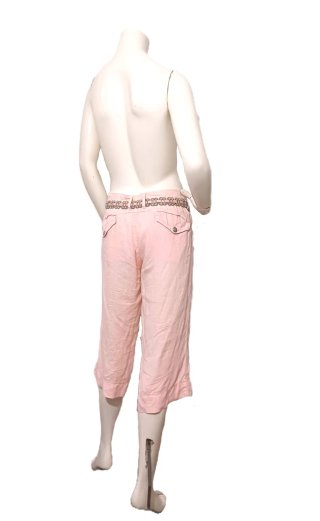 Liu Jo Pantalone Corto Lino Rosa Donna L