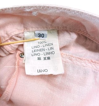 Liu Jo Pantalone Corto Lino Rosa Donna L