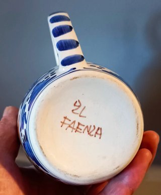TAZZA IN CERAMICA DI FAENZA