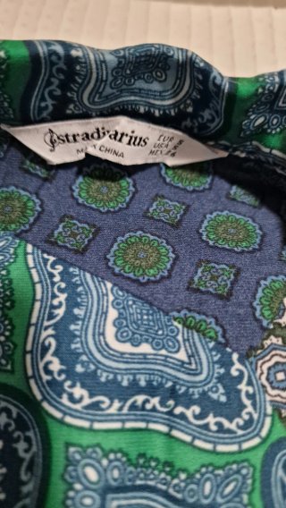 Vestido Stradivarius Patchwork Talla S