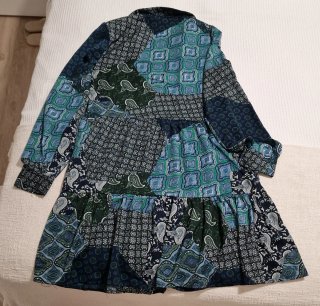 Vestido Stradivarius Patchwork Talla S
