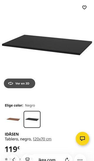 Tablón madera IKEA 120x70