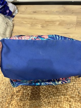 Mochila Roxy Floral Azul y Rosa