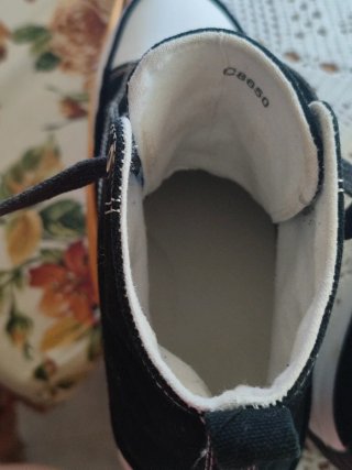 Botas de moda tipo Converse con plataforma. 41