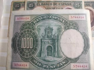 Billete 1000 pesetas España 1925